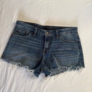 Lucky Brand Shorts Women's Size 8 / 29 Blue Denim Cutoffs Med Wash -Mid Waisted